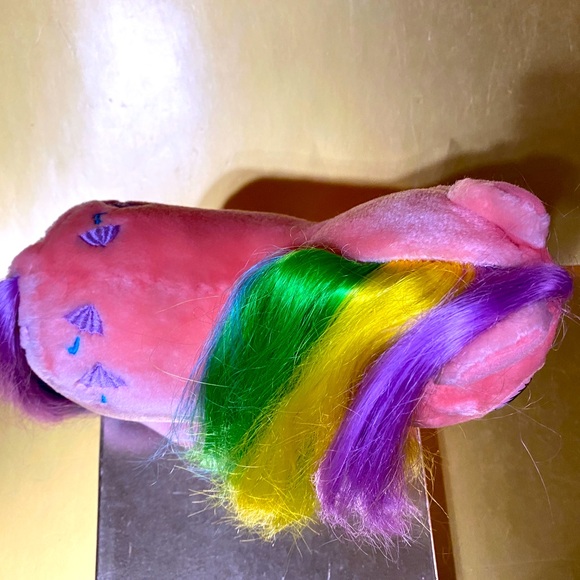 MY LITTLE PONY G1 VTG 1984 ORIGINAL HASBRO SOFTIES PARASOL RAINBOW PONY PLUSH - Picture 9 of 13